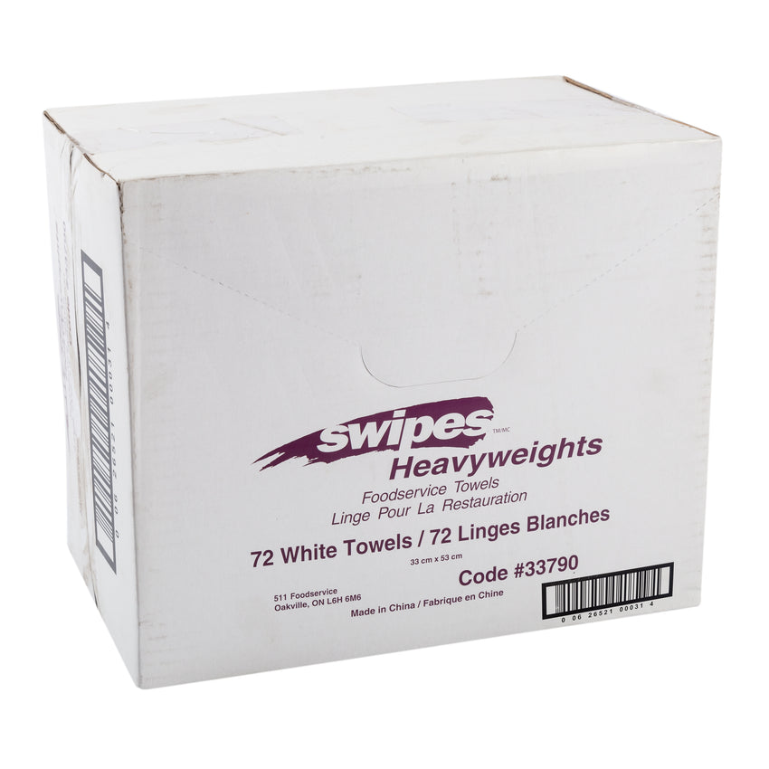 Towel FS Heavy Duty 13x21" White, Case 72