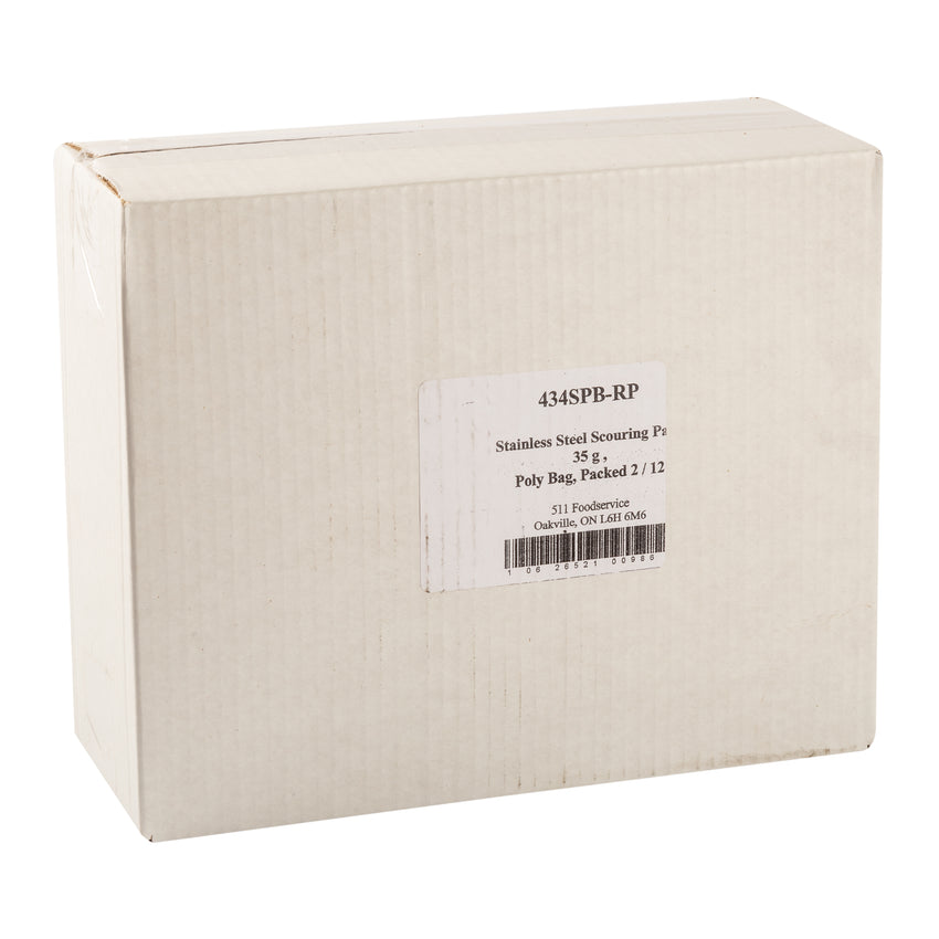 Scouring Pad Stainless Steel Regular, Case 12x2