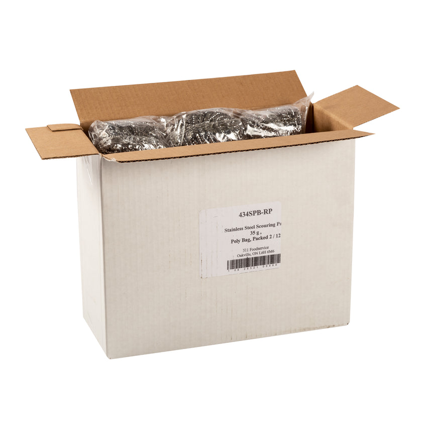Scouring Pad Stainless Steel Regular, Case 12x2