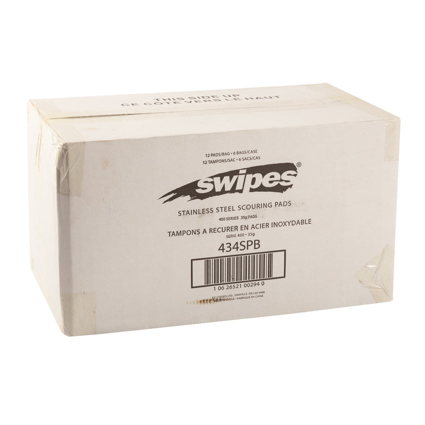 Scouring Pad Stainless Steel Regular, Case 12x6