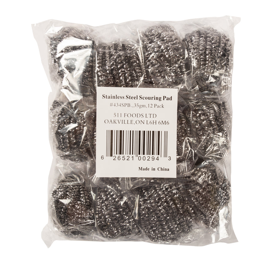 Scouring Pad Stainless Steel Regular, Case 12x6