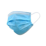  Facemask Ear loop 3ply nonwoven Blue