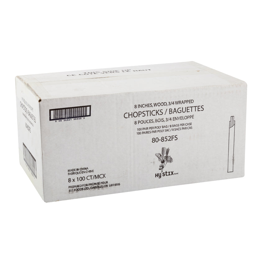 Chopstick Birch 3/4 Wrapped, Case 100x8