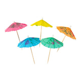 Toothpick Umbrella 4" Assorted Colour, Case 144x50
