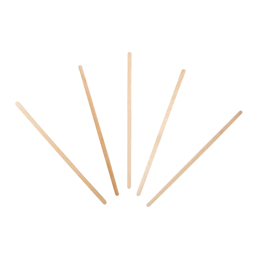 Wooden Stirrer Coffee Round End 7", Case 1000x10