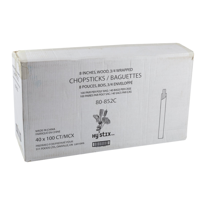 Chopstick Birch 3/4 Wrapped, Case 100x40