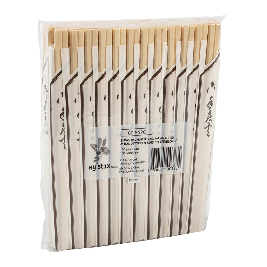 Chopstick Birch 3/4 Wrapped, Case 100x8