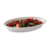 24 oz Oval Bowls, Bowl Filled With Food