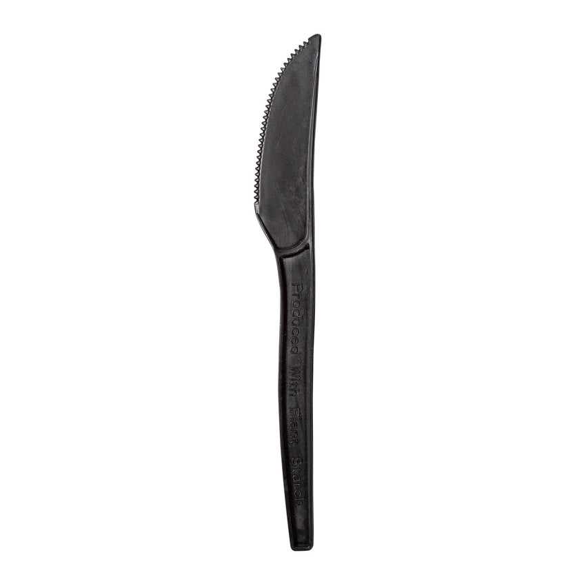 7" Black Plant Starch Material Knives