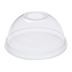 12-24 oz Compostable Clear CPLA Dome Lid