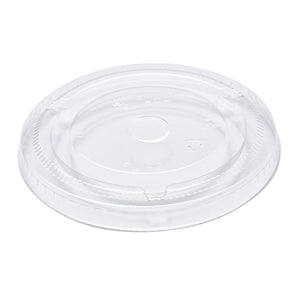 9 oz Compostable Clear CPLA Flat Lid