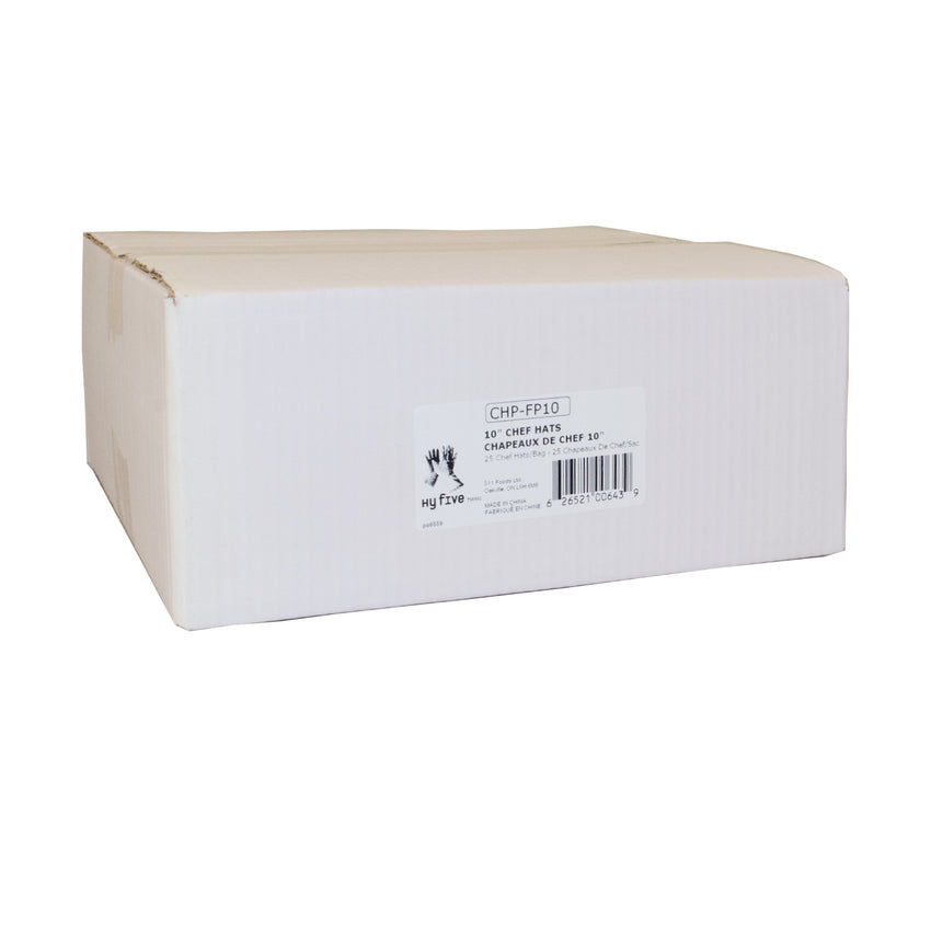 Chef Hat Paper 10" Flat Pack, Case 25x4