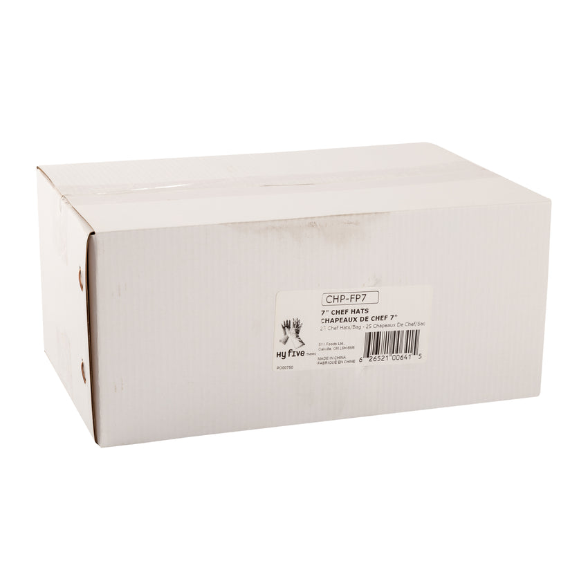 Chef Hat Paper 7" Flat Pack, Case 25