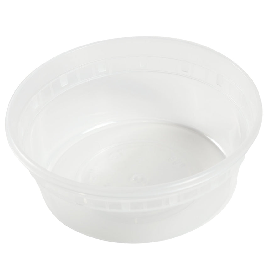 Combo, Deli Container, PP, With Lid, Clear, 8 Oz, No lid