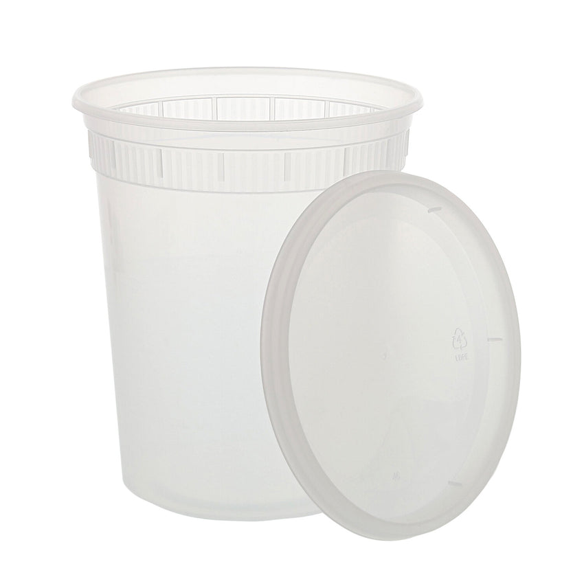 32 oz Deli Food Storage Container Cups with Lids (24 Pack) – JPI