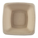 24 oz Tan Bowls Square, Overhead View