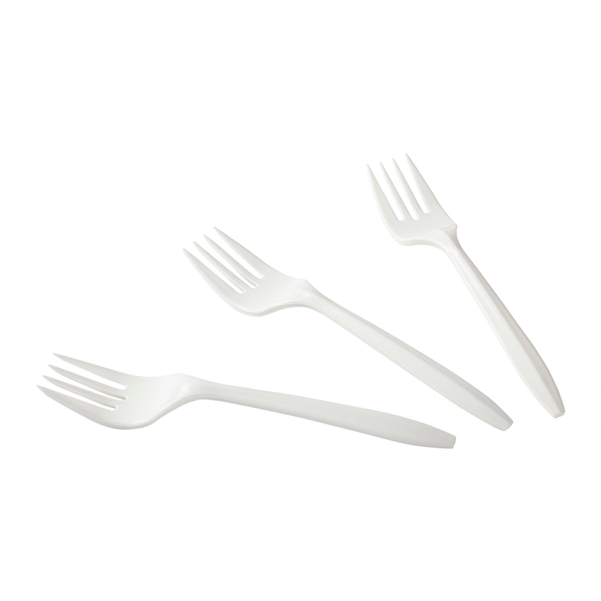 Fork MW Polypropylene White, Case 1000