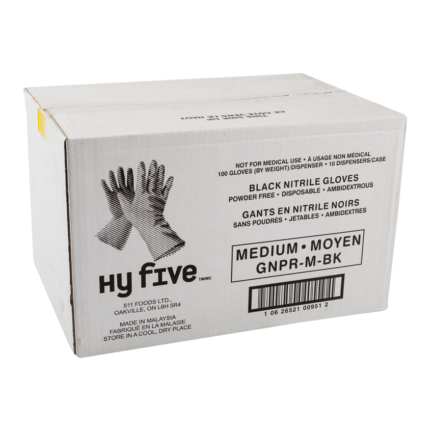 Glove Nitrile PF Black Disp, Case 100x10