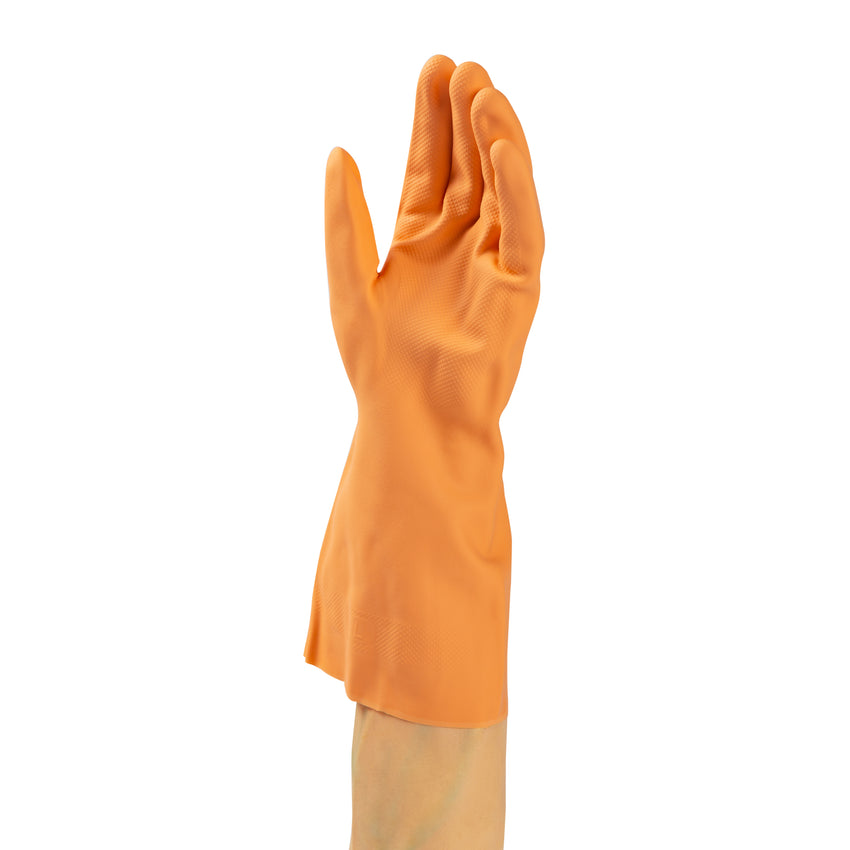 Glove Rubber HW Orange Flocklined, Case 6
