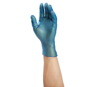 Glove FS Vinyl PD 0.1mm Blue, Case 100x10