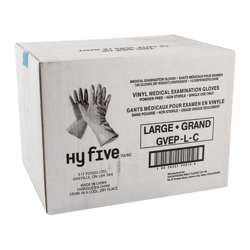 Glove Medical Exam Vinyl PF, Case 100x10