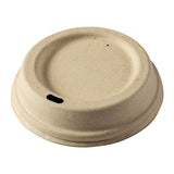 10-20 oz Fiber Lids, Tilted Side View