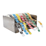 Day Dot Label Dispenser Stainless Steel, Case 1