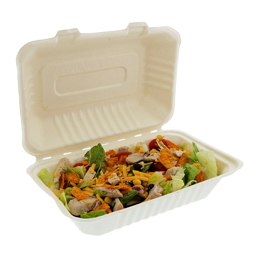 Hefty ECOSAVE Hoagie Hinged Lid Container (9 x 6, 75 ct.) - HapyDeals