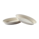 Tray Natural Molded Fiber 24.6x16x2.5cm Oval, Case 125x2