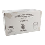 Container Twist Top w Lid PP BPA Free 32oz, Case 5x8