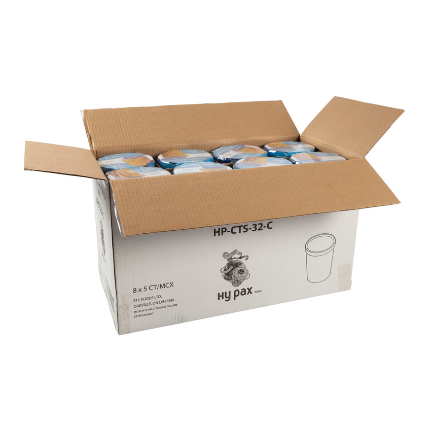 Container Twist Top w Lid PP BPA Free 32oz, Case 5x8