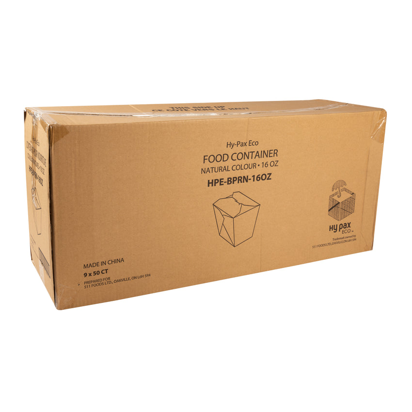 Food Pail 16oz Natural Microwaveable, Case 50x9