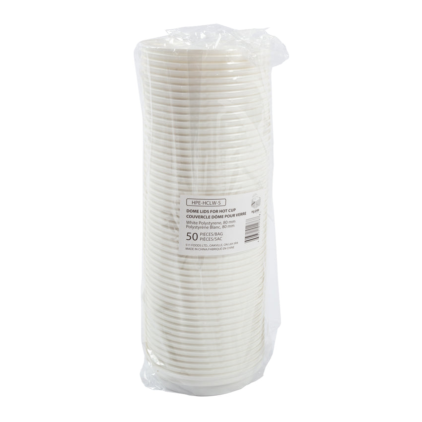 Lid Hot Cup 80mm White