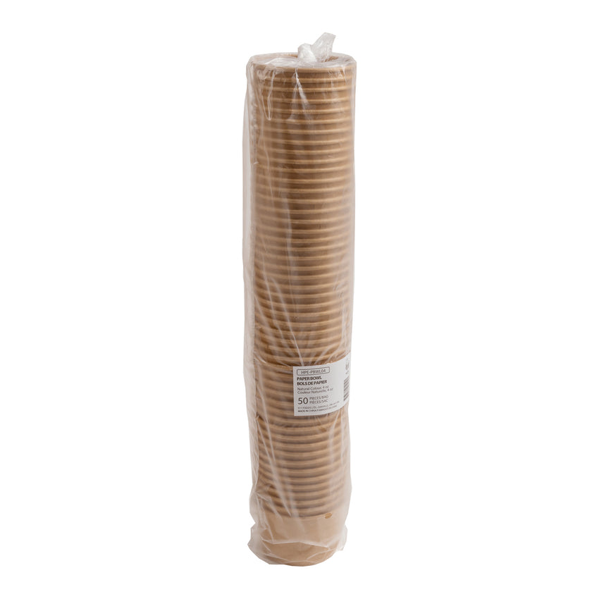 Hy Pax Eco 4oz Paper Bowl, Natural, Sleeve