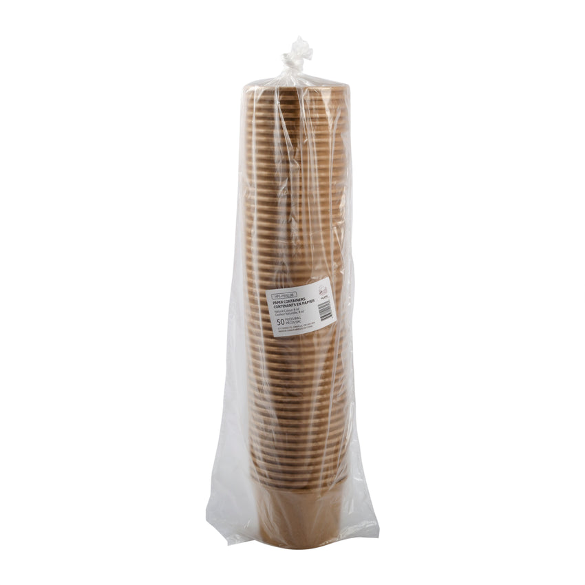 Container Kraft Paper 8oz, Case 50x20