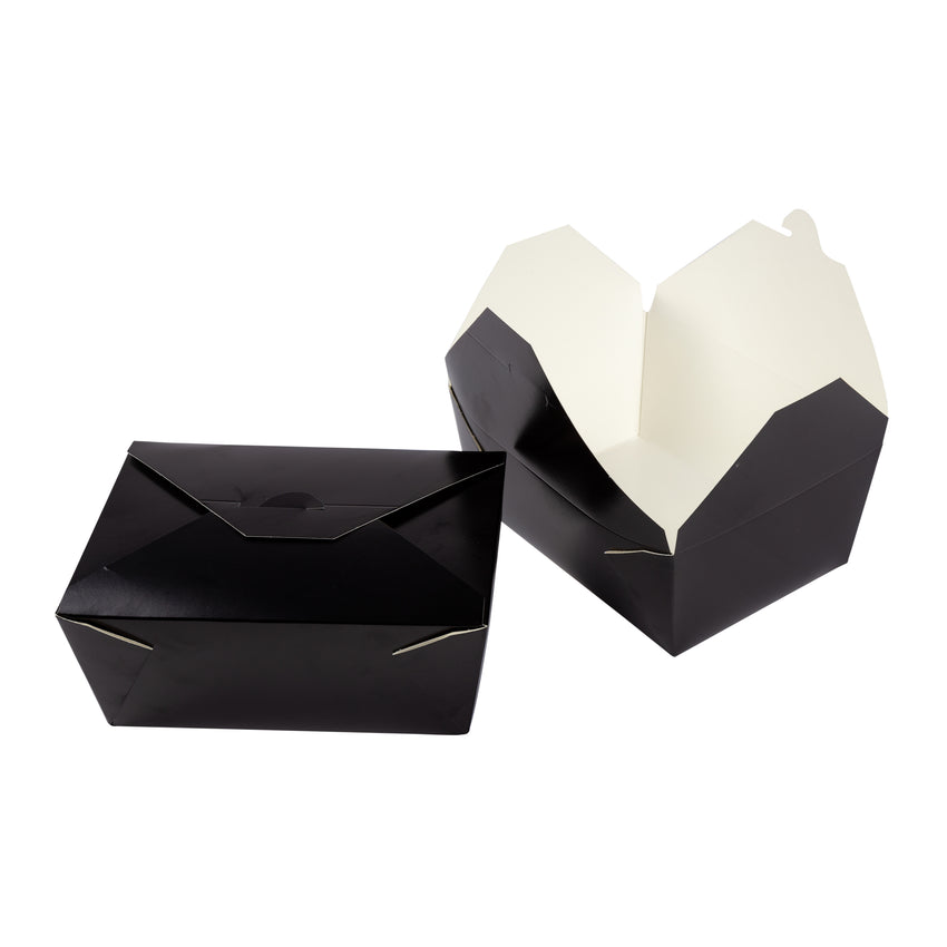 Take Out Food Container #4 Black, Case 40x4