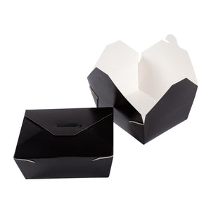 Take Out Food Container #8 Black, Case 50x6