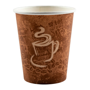 Cup Hot Paper Single Wall 8oz, Case 50x20