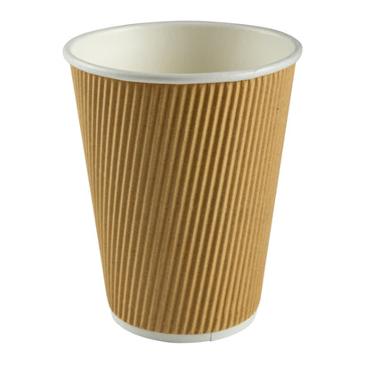 Cup Hot Kraft Ripple 12oz Nature, Case 40x25