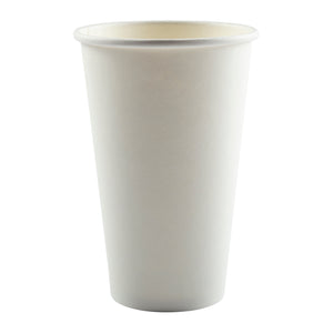 Cup Hot Paper Single Wall 16oz Plain, Case 50x20