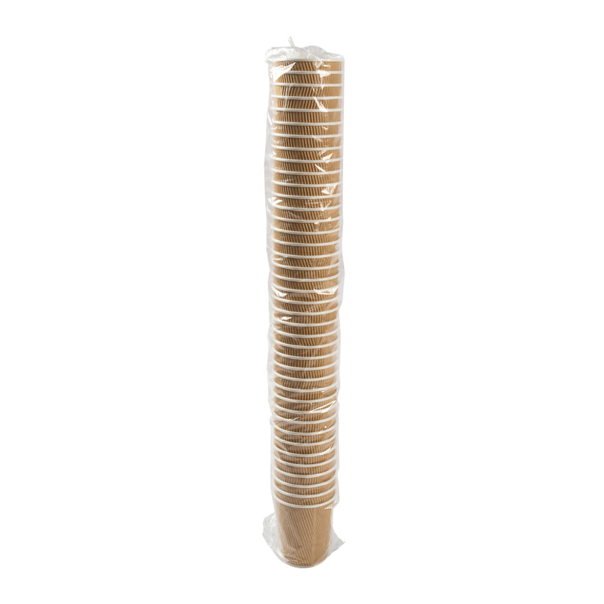 Cup Hot Kraft Ripple 8oz Nature, Case 40x25