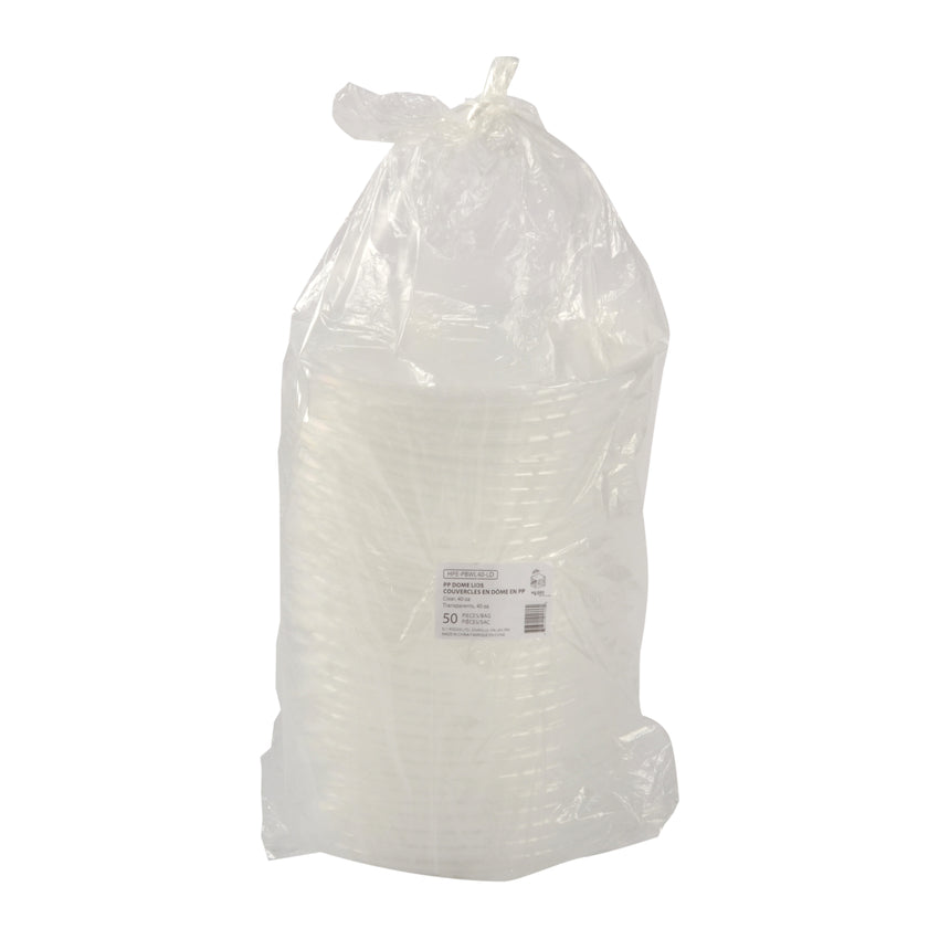 Lid PP Dome for 28 and 40oz Bowl , Case 50x6
