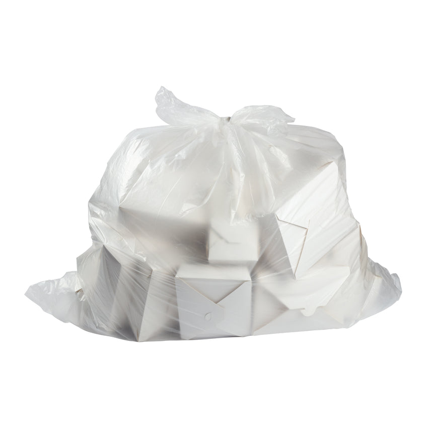 Array Clear Extra Strong Garbage Bags, 35X50In | 100UN/Unit, 1 Unit/Case