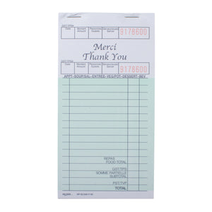 Guest Check Single 3.5x6.7