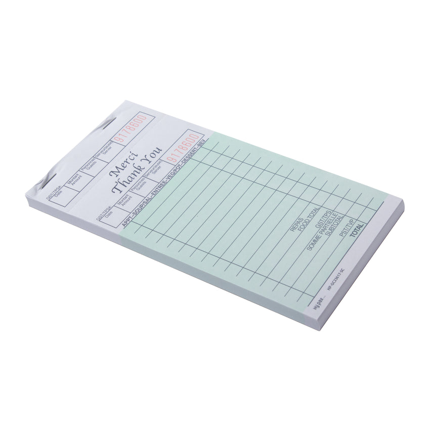 Guest Check Single 3.5x6.7" Bilingual 11ln, Case 100x10x5