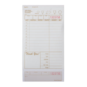 Guest Check 2 Part English 11ln, Case 250x8