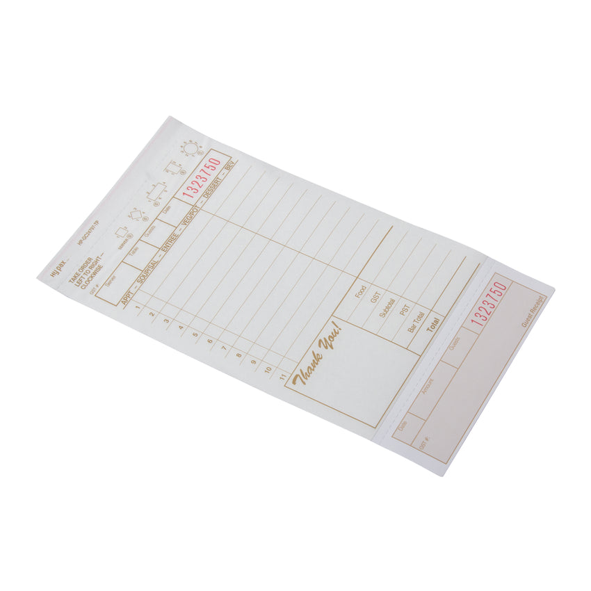 Guest Check 2 Part English 11ln, Case 250x8