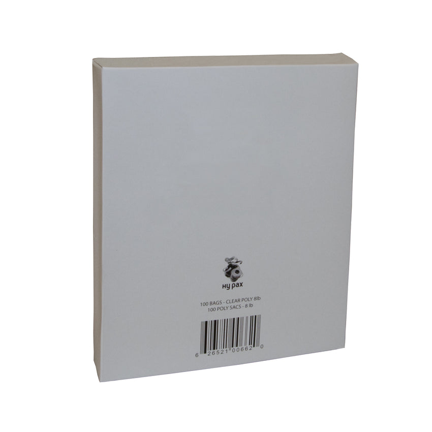 Bag Poly 8lb Clear, Case 100x24
