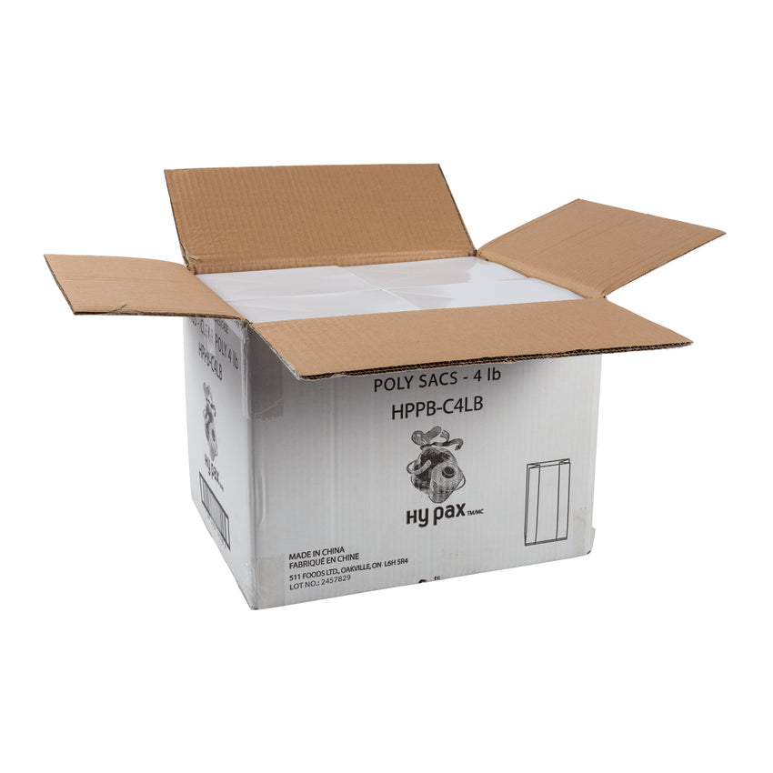Bag Poly 4lb Clear, Case 100x40