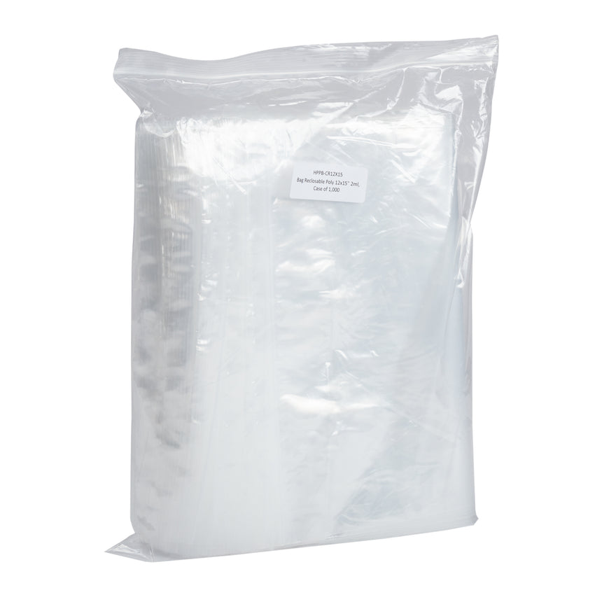 Bag Reclosable Poly 12x15" 2ml, Case 1000